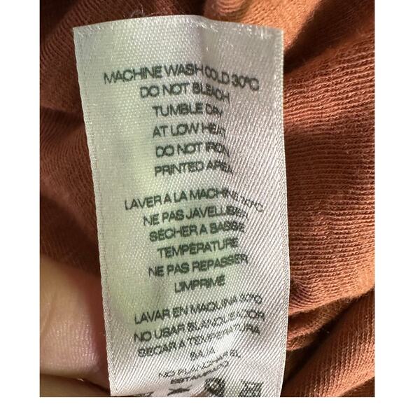 Sundry Brown Puff Short Sleeves Ruched Mini Dress Size 2 - Picture 5 of 16